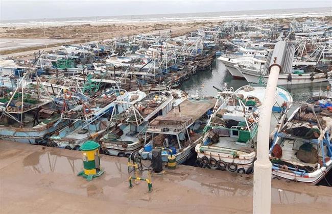 كفرالشيخ: إغلاق ميناء الصيد البحري ببرج البرلس لسوء الأحوال الجوية
