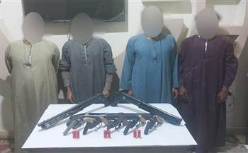 ضبط 30 قطعة سلاح ناري خلال حملة أمنية بمراكز «نجع حمادى - دشنا - الوقف» 