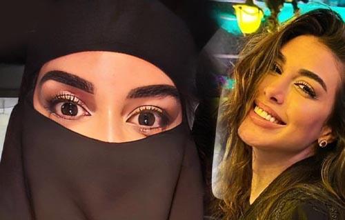 ياسمين صبري ترتدي النقاب خلال زيارتها الحسين : «الله يا الحسين الله يا مصر»