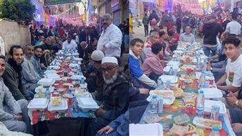 "فطار العيلة".. أكبر مائدة إفطار بقليوب