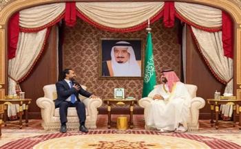   ولي العهد السعودي يستعرض مع رئيس مجلس النواب العراقي العلاقات الأخوية بين البلدين