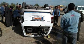  ارتفاع عدد مصابى حادث طريق «قنا - سوهاج» لـ12 شخصا