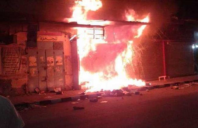 إخماد حريق محل موبيليا فى الهرم دون إصابات