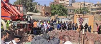 تفاصيل مصرع 5 عمال في انهيار بيارة صرف صحي بحلوان