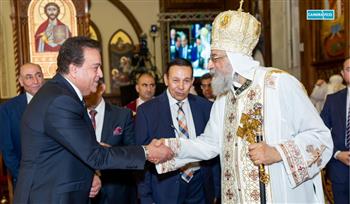   وزير الصحة يشارك في قداس عيد القيامة المجيد بالكاتدرائية المرقسية 
