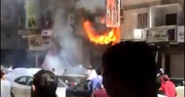 ندب الأدلة الجنائية لمعاينة حريق محل فى الجمالية