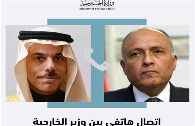 «شكري» يبحث مع وزير خارجية السعودية مستجدات الأزمة في السودان