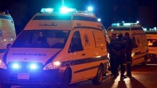 إصابة 4 أشخاص في حادث تصادم بين 7 سيارات بالعاشر من رمضان