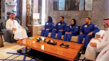   ولي العهد السعودي مخاطباً رواد الفضاء: تمثلون قدرات الشعب وطموحاته