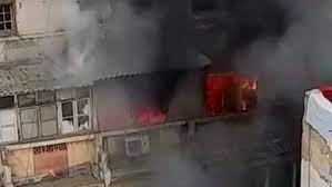 نشوب حريق في عقار مكون من 5 طوابق بصقر قريش