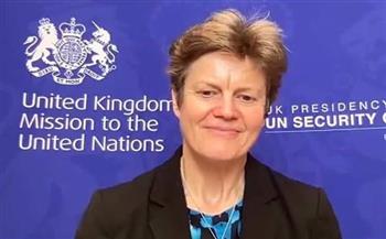   سفيرة بريطانيا لدى مجلس الأمن تدعو كافة الدول لاستمرار العمل سويا لدعم الشعب الليبي