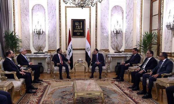رئيس الوزراء يلتقي رئيس مجلس النواب العراقي ويؤكد الحرص على تعزيز التعاون المشترك
