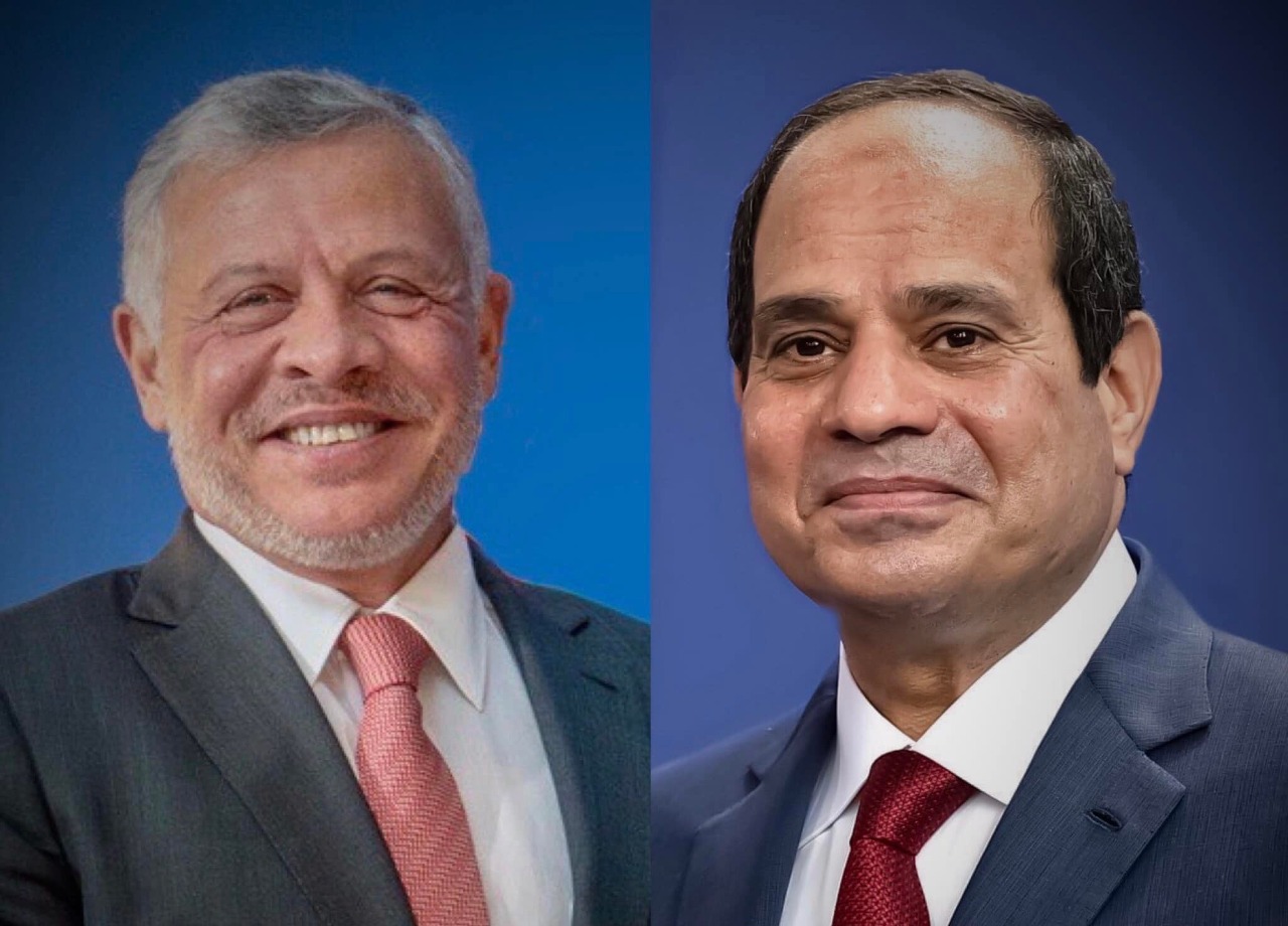 الرئيس السيسي يتلقى اتصالا هاتفيا من ملك الأردن للتهنئة بعيد الفطر