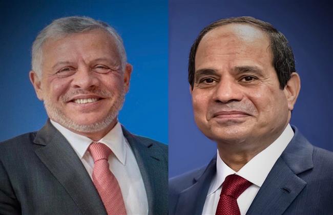 الرئيس السيسي يتلقى اتصالا هاتفيا من ملك الأردن للتهنئة بعيد الفطر