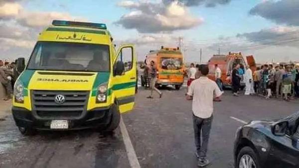بالأسماء.. مصرع وإصابة 10 أشخاص في حادث تصادم بالبحيرة