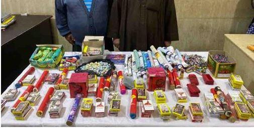 ضبط كميات من الألعاب النارية بحوزة 5 أشخاص بالبحيرة بقصد الإتجار