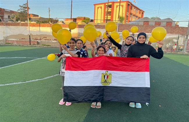 مراكز شباب بيلا بكفر الشيخ تتزين بعلم مصر ضمن إحتفالات عيد تحرير سيناء 