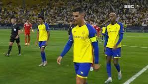 حسرة رونالدو بعد خروج النصر من كأس خادم الحرمين 