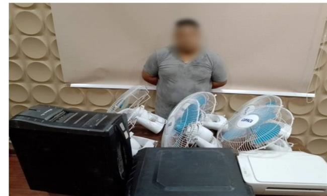 سقوط لص سرق أجهزة من داخل مدرسة بالقاهرة