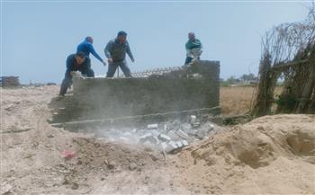   حملات مكبرة لإيقاف أعمال البناء المخالف وإزالة التعديات على الأراضي الزراعية بأحياء الإسكندرية