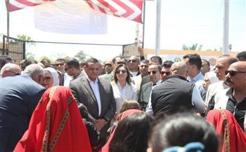 وزراء الثقافة والرياضة والتنمية المحلية والتضامن يشهدون مجموعة متنوعة من الفعاليات بقرية شهداء الروضة