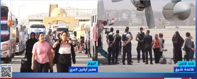 بث مباشر.. قاعدة شرق تواصل استقبال المصريين القادمين من السودان