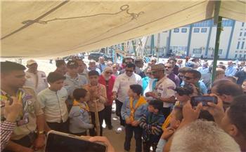   وزير الشباب والرياضة يتفقد المعسكر الكشفي لفرق الجوالة والجوالات بشمال سيناء