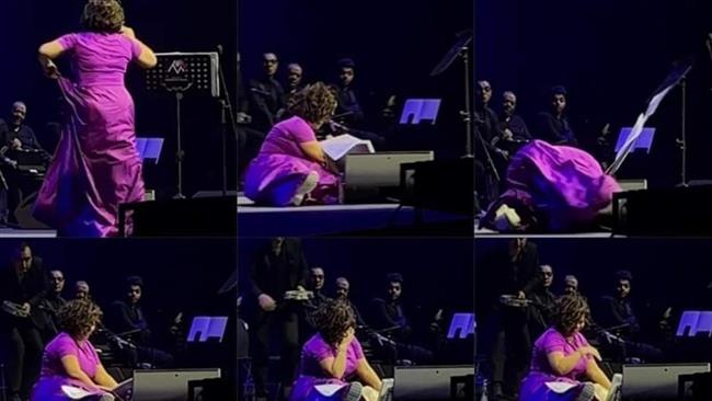 حسام حبيب يتصدر تويتر بعد سقوط شيرين على المسرح بحفلها في دبي