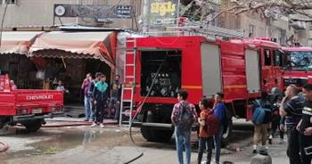   الحماية المدنية فى بورسعيد تسيطر على حريق برج حمام