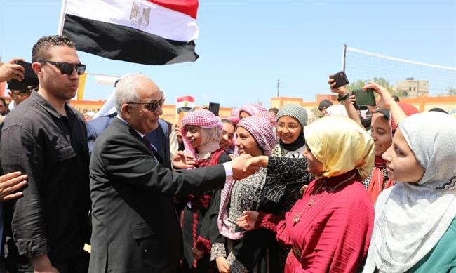 وزير التربية والتعليم يزور محافظة شمال سيناء ويفتتح مدرستين بالشيخ زويد