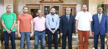 رئيس جامعة جنوب الوادي يلتقى ممثلى إيتيدا ومعهد جوته فى ختام اختبارات اللغة الألمانية