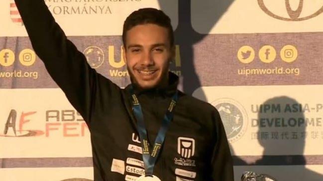 مهند شعبان يتوج بفضية كأس العالم للخماسي الحديث بالمجر