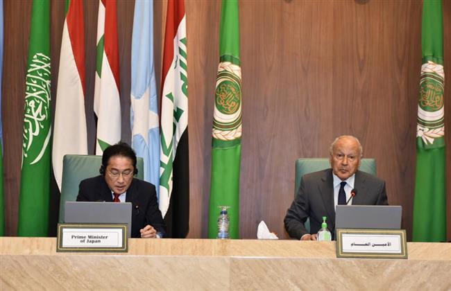 أبو الغيط يستقبل رئيس وزراء اليابان بمقر جامعة الدول العربية