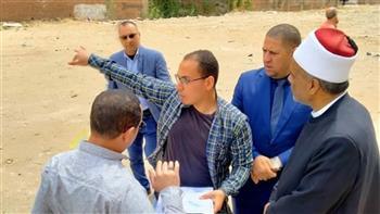 وكيل الأوقاف بالبحيرة يتفقد موقع إنشاء المركز الثقافي الإسلامي بدمنهور 