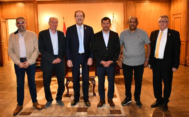 وزير الرياضة يستقبل رئيس اتحاد اللجان الأولمبية الإفريقية «الأنوكا»