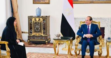 الرئيس السيسي يتسلم رسالة خطية من "بن زايد" للمشاركة فى COP28 بدبى