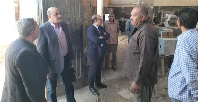 سكرتير مساعد الفيوم يتفقد سير العمل بعدد من المشروعات الإنتاجية بالمحافظة