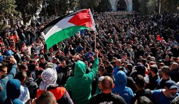   مسيرة فلسطينية من المسجد الأقصى بعد صلاة الجمعة
