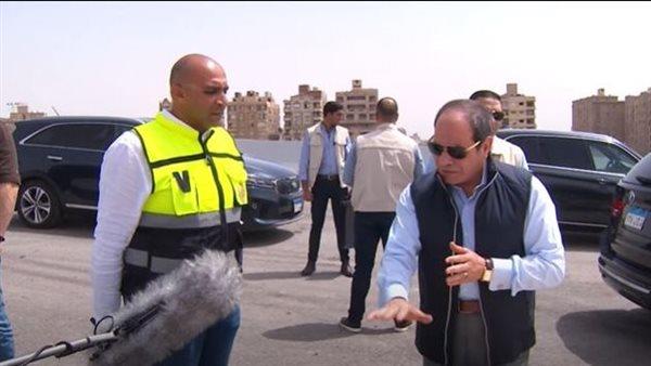 الصحف تركز على تفقد الرئيس السيسي لمشروعات بالجيزة