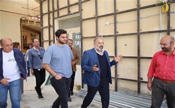 رئيس الأوبرا يتابع سير الأعمال الإنشائية في مسرح أوبرا الجيزة بالسادس من أكتوبر 