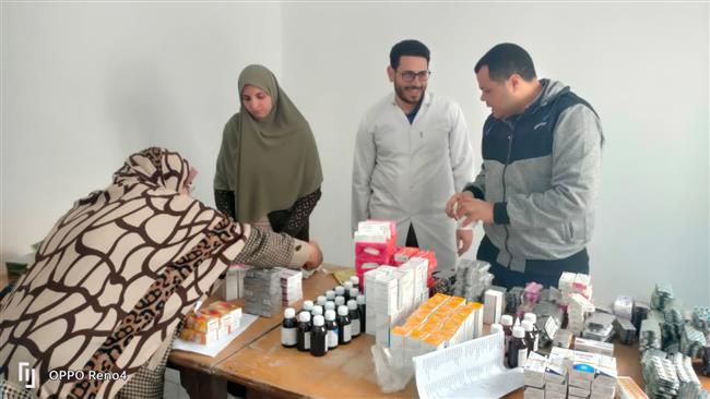 قافلة سكانية شاملة بحوش عيسى قديم خدمات متنوعة وتكشف علي 662 مواطن بالمجان