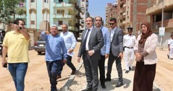 محافظ المنوفية يتفقد أعمال إنشاء ممشى شبين الكوم ورصف طريق ميت خلف/ اصطباري