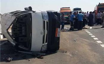 مصرع وإصابة 7 أشخاص في 4 حوادث بالشرقية
