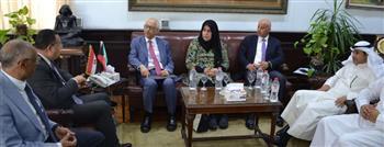 رئيس جامعة الإسكندرية يستقبل وفد الجهاز الوطني للاعتماد الأكاديمي الكويتي