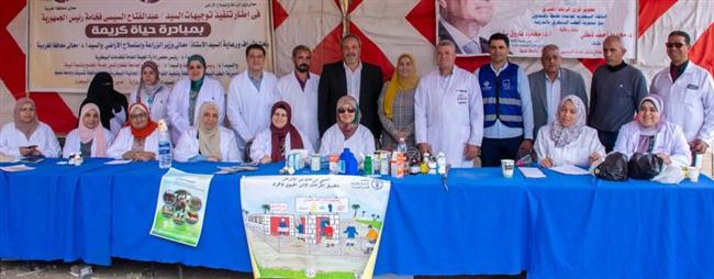 حياة كريمة.. تقديم الرعاية الطبية لــ 2042 حالة بقوافل جامعة طنطا 