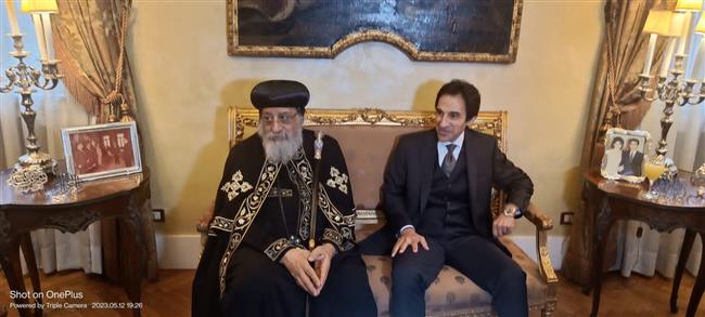 البابا تواضروس أثناء زيارته للسفارة المصرية بروما:  مصر قلب العالم وسبب أستقرا ر الشرق الأوسط 