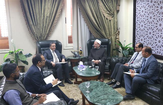 مفتي الجمهورية يستقبل سفير الهند بالقاهرة