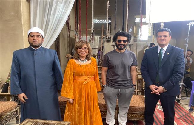 نجوم وصناع «رسالة الإمام» في ضيافة لميس الحديدي