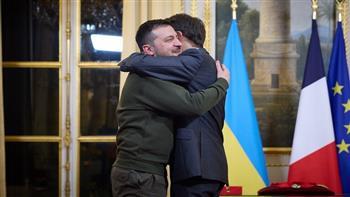 زيلينسكى وماكرون يناقشان دعم أوكرانيا على المستويين العسكرى والإنسانى