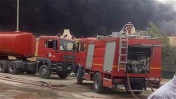   حريق منطقة الصناعات الصغيرة بمدينة العاشر من رمضان